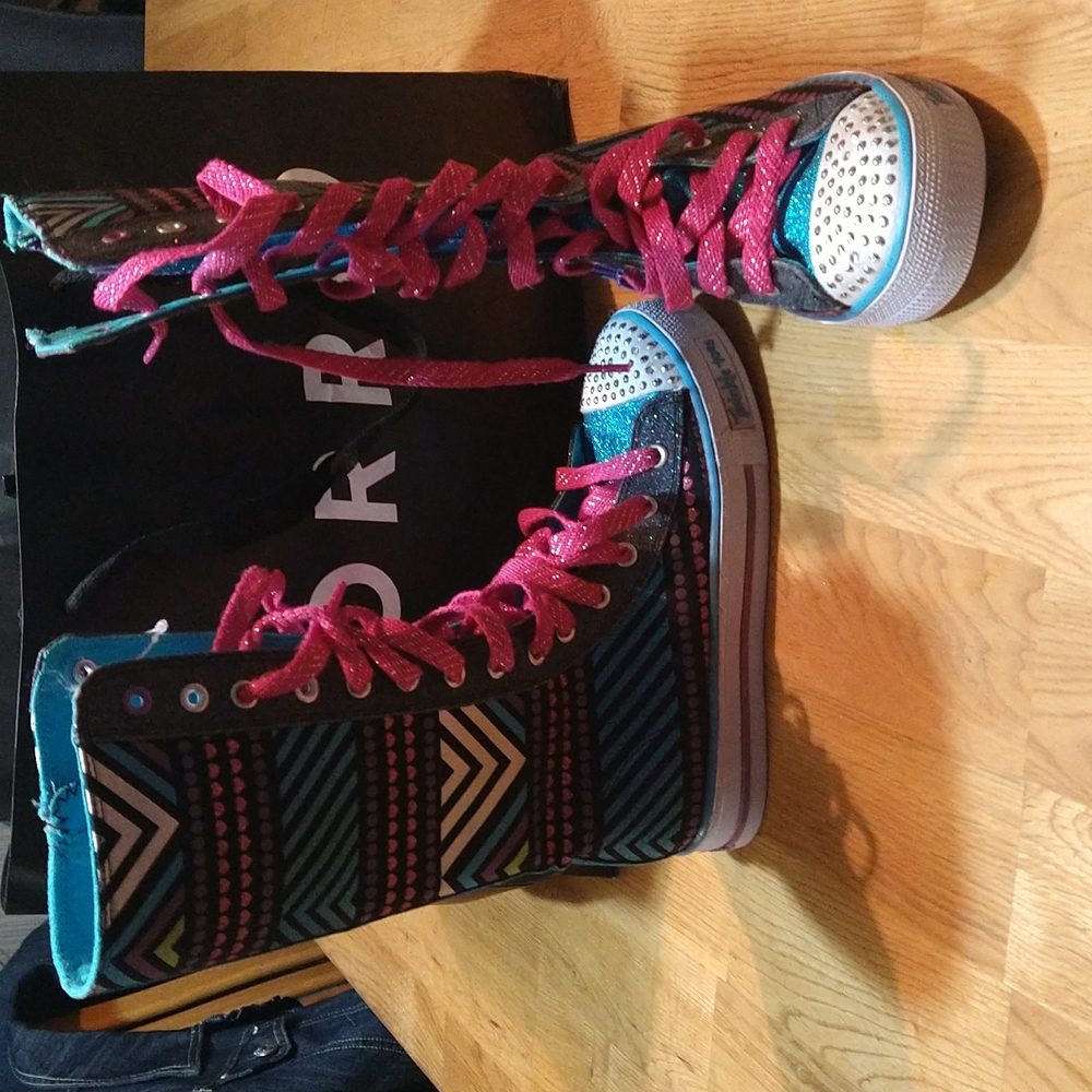 High top twinkle toes Skechers